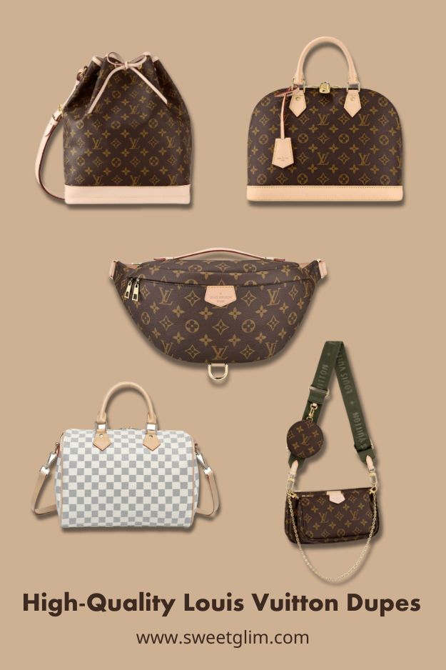 Get High Quality Louis Vuitton Dupes Affordable Luxury Sweet Glim