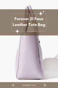 Forever 21 Faux Leather Tote Bag