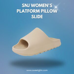 SNJ Women's Platform Pillow Slide
