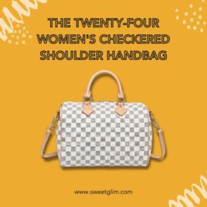 The Twenty-Four Women's Checkered Shoulder Handbag