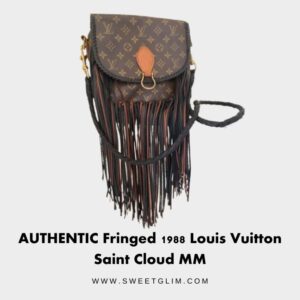 AUTHENTIC fringed 1988 Louis Vuitton Saint Cloud MM