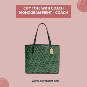 City Tote With Coach Monogram Print – Coach