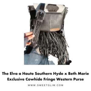The Elva a Haute Southern Hyde x Beth Marie Exclusive Cowhide Fringe Western Purse