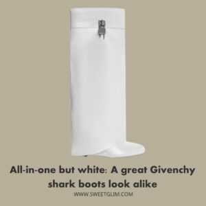 All-in-one but white A great Givenchy shark boots look alike