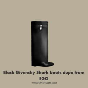 Black Givenchy Shark boots dupe from EGO