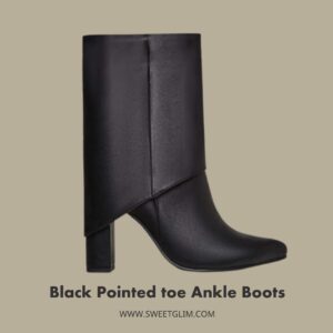 Black pointed toe ankle Givenchy shark boots dupes