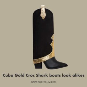 Cuba Gold Croc Shark boots look alikes