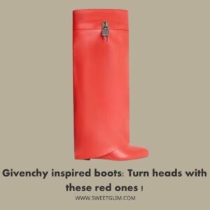 Givenchy inspired boots Turn heads with these red ones !