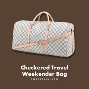 Checkered Travel Weekender Bag