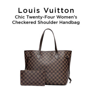 Chic Twenty-Four Women’s Checkered Shoulder Handbag