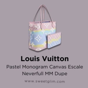 Louis Vuitton Pastel Monogram Canvas Escale Neverfull MM Dupe