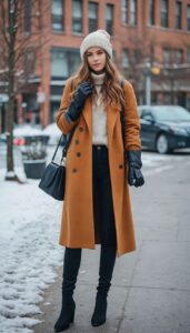 A Chic Trench Coat and Knit Combo