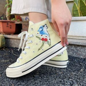 Floral Converse Shoes #3