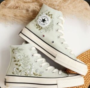 Floral Converse Shoes #6