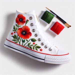 Floral Converse Shoes #9